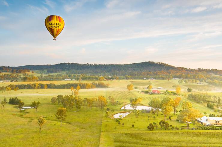 Hot air ballooning Hunter Valley