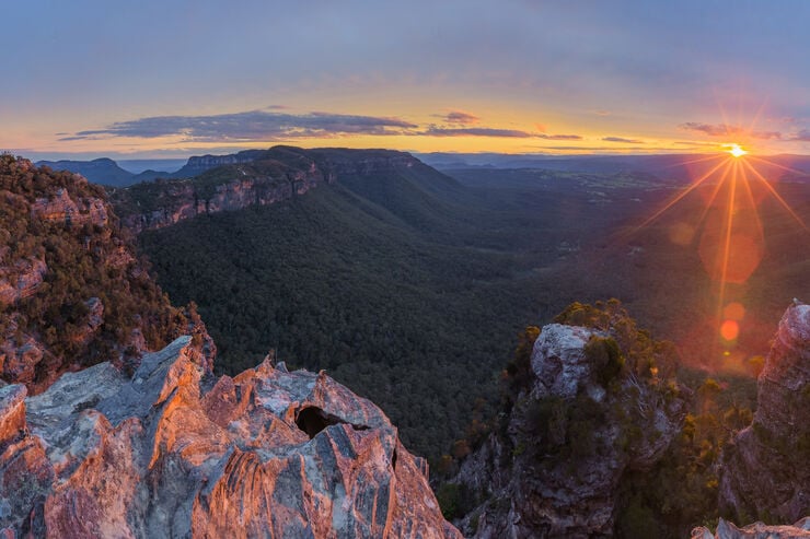 Sunset over the Blue Mountains