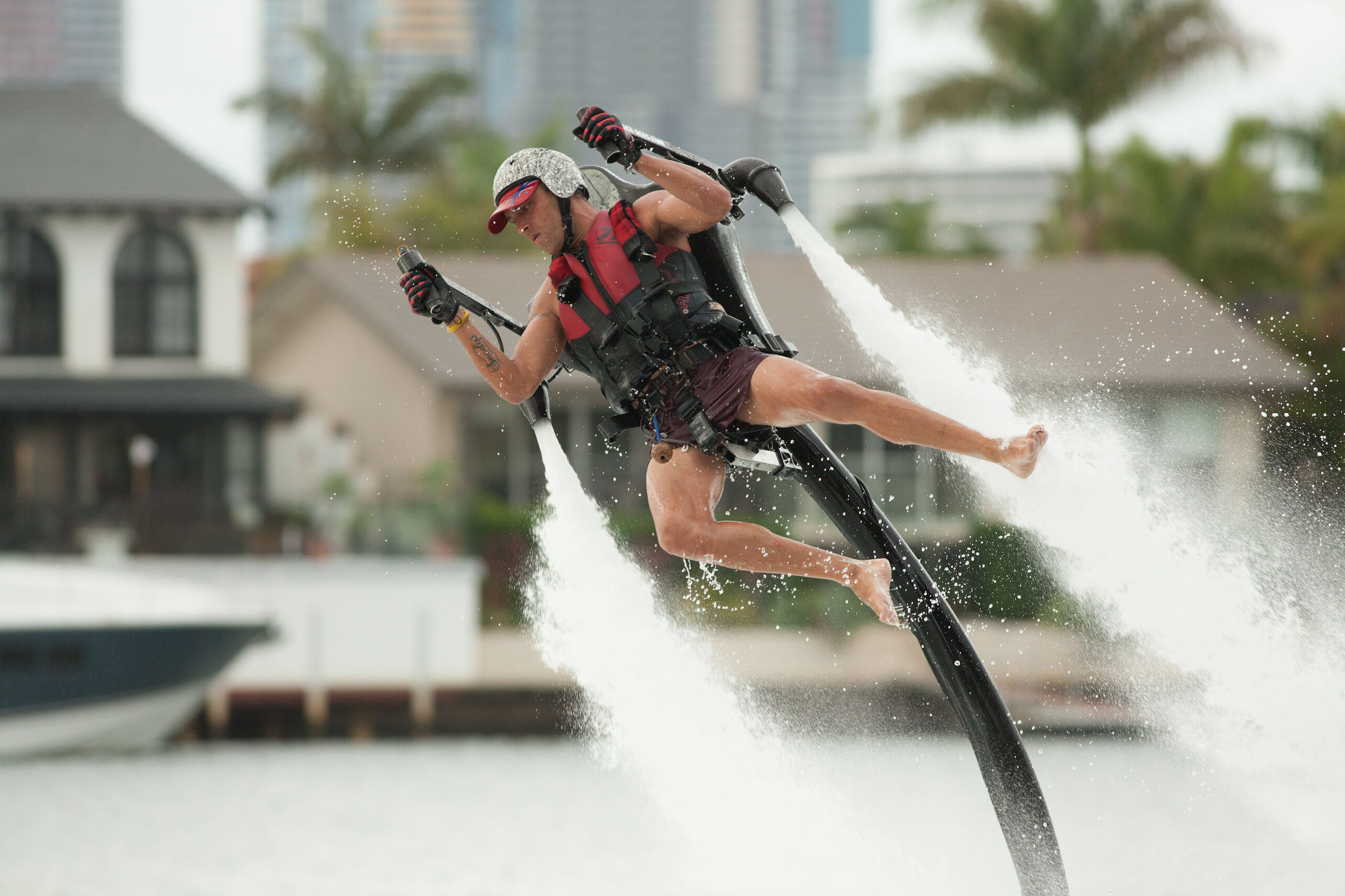 water thrusting jet bike