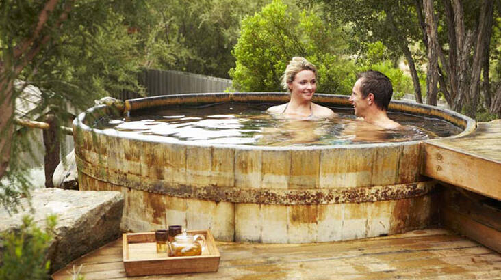 Hot Springs Bathing and High Tea with Sparkling - For 2