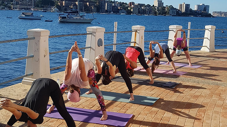 Private Yoga by the Sea Session in Manly Cove
