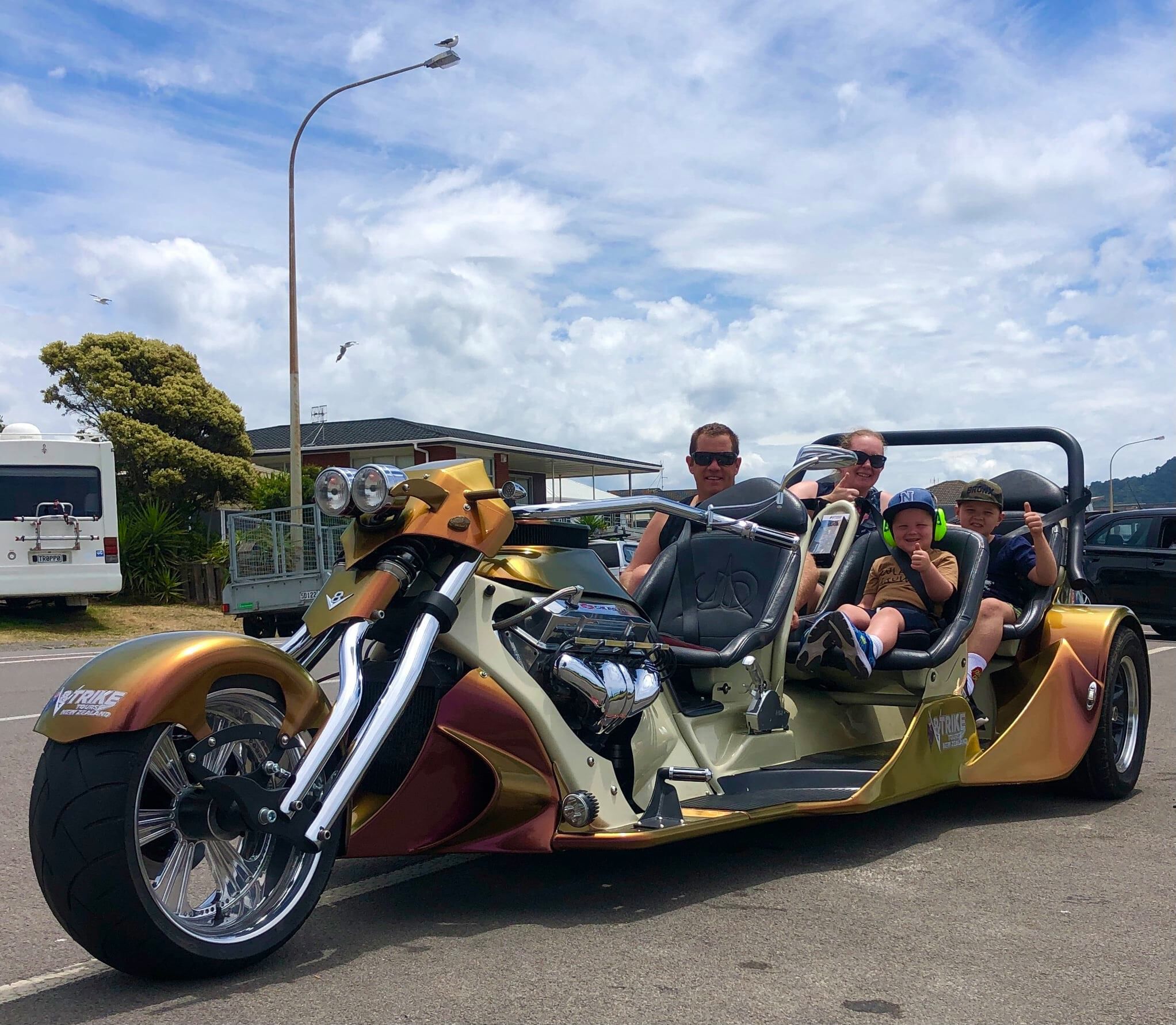 Mount Maunganui Guided V8 Trike Tour For up to 4